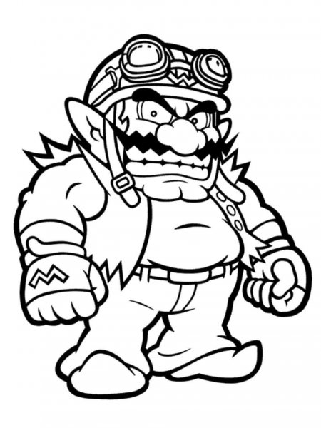 Wario coloring pages