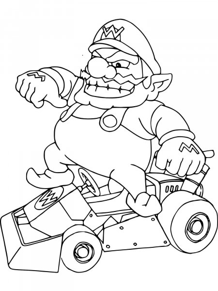 Wario Coloring Pages