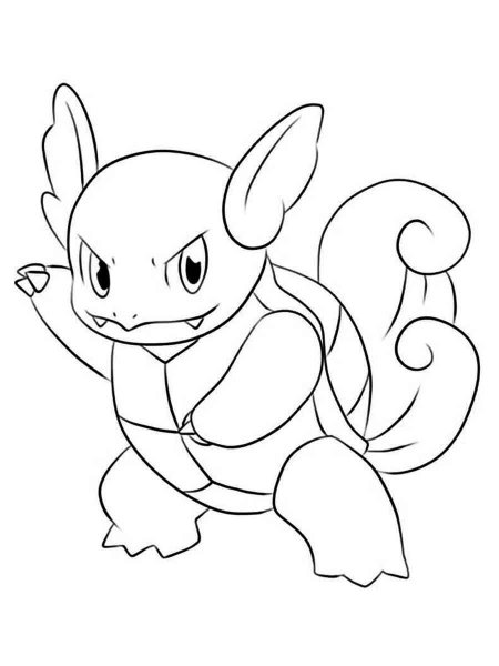 Wartortle Pokemon coloring pages