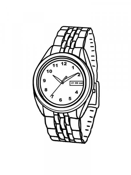 Watch and Clock coloring pages