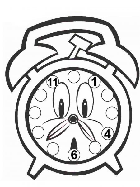 Watch and Clock coloring pages