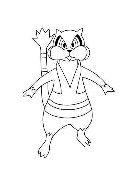 watchog coloring pages pokemon