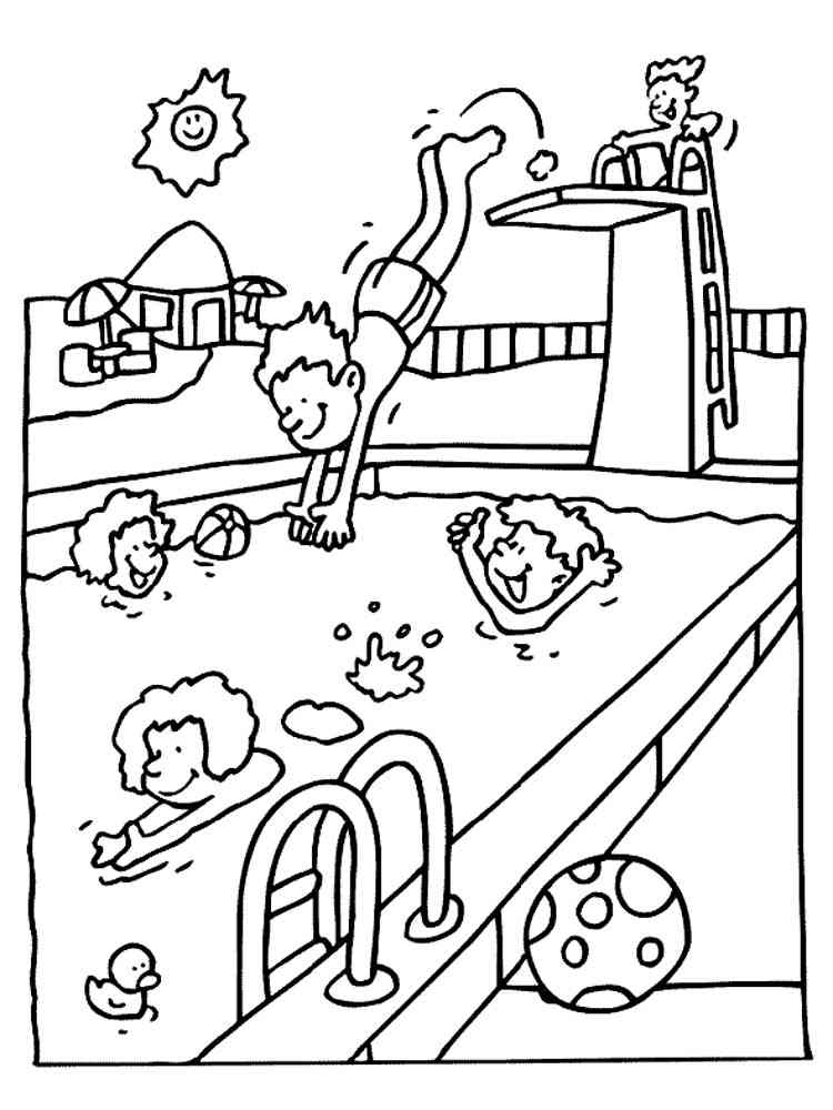 Water Park Coloring Pages Free Printable Water Park Coloring Pages 