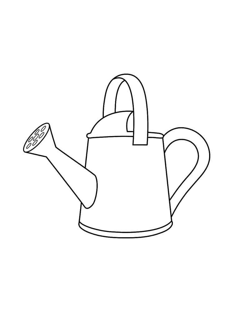 Watering Can Page Coloring Pages