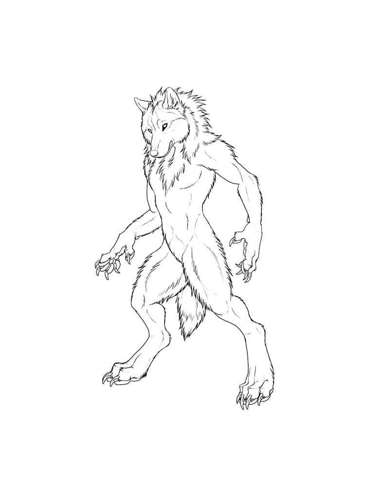 Werewolf coloring pages. Free Printable Werewolf coloring pages.