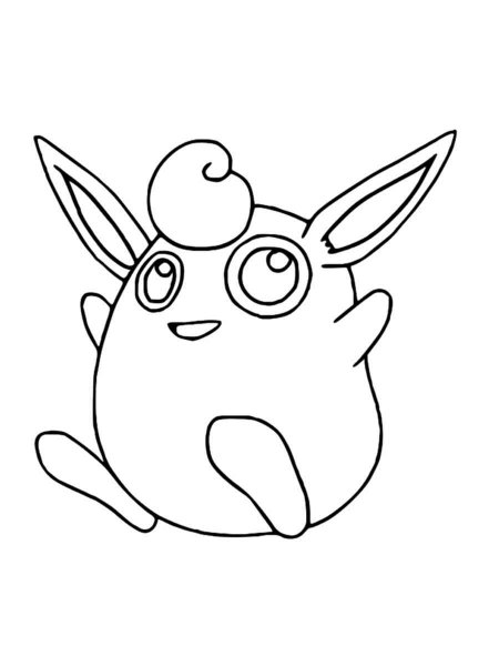 Wigglytuff Pokemon coloring pages