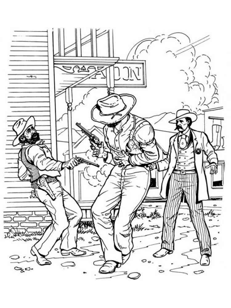 Wild West coloring pages. Download and print Wild West coloring pages