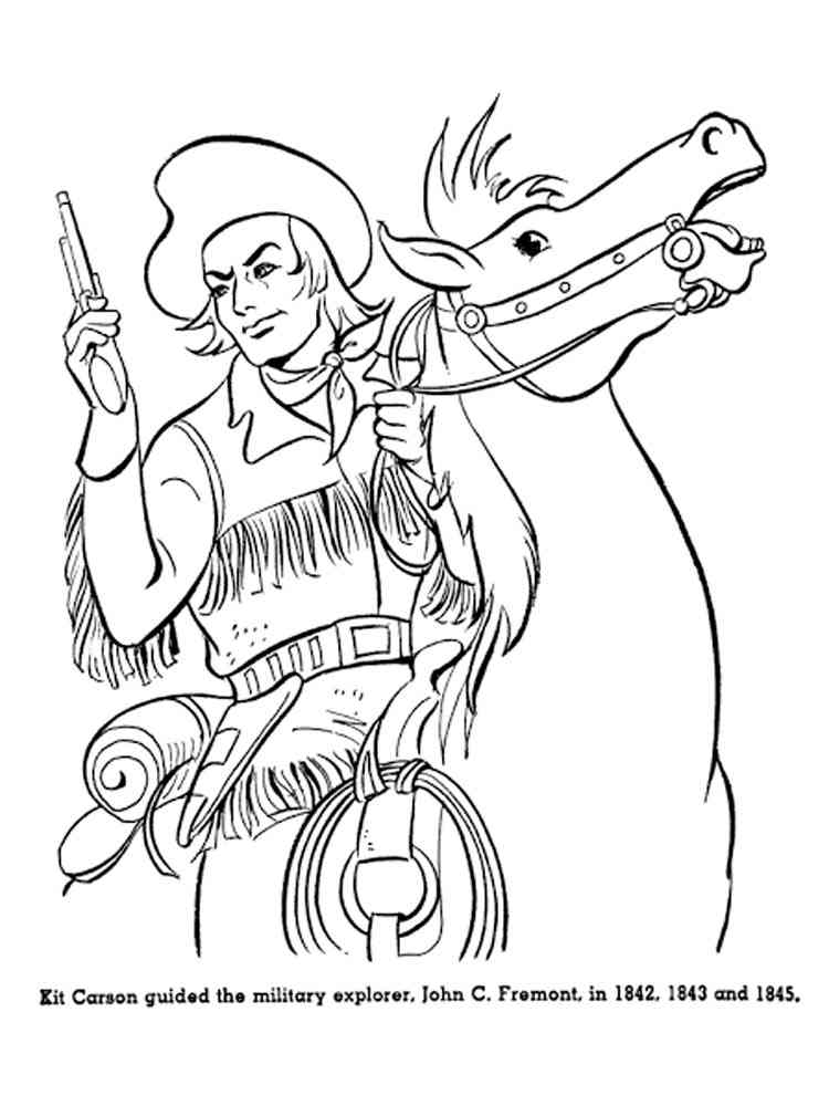 Old Western Coloring Pages