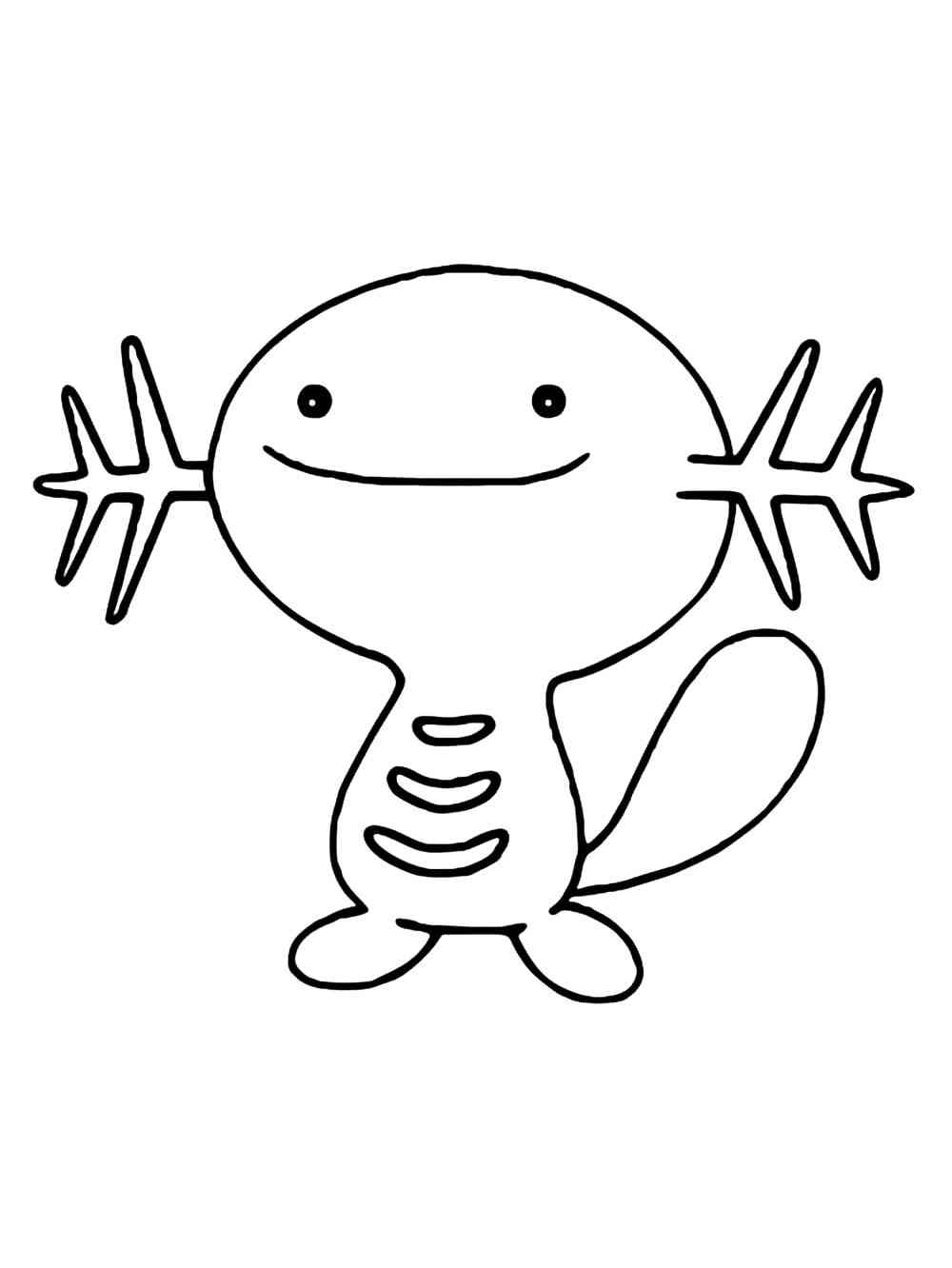 wooper coloring page to print pokemon