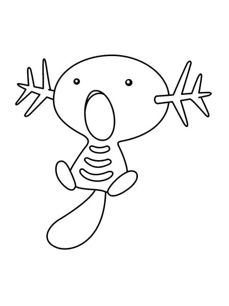 Wooper Pokemon coloring pages