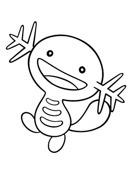 Wooper Pokemon coloring pages