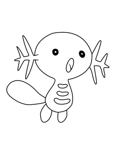 Wooper Pokemon coloring pages