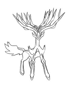 Pokemon Xerneas coloring pages - Free Printable