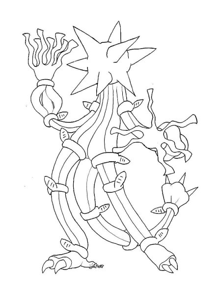 xurkitree coloring page transparent png pokemon