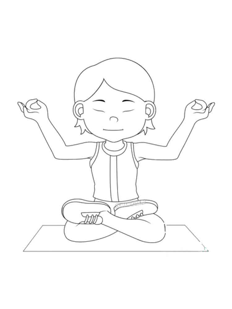 Yoga coloring pages. Free Printable Yoga coloring pages.