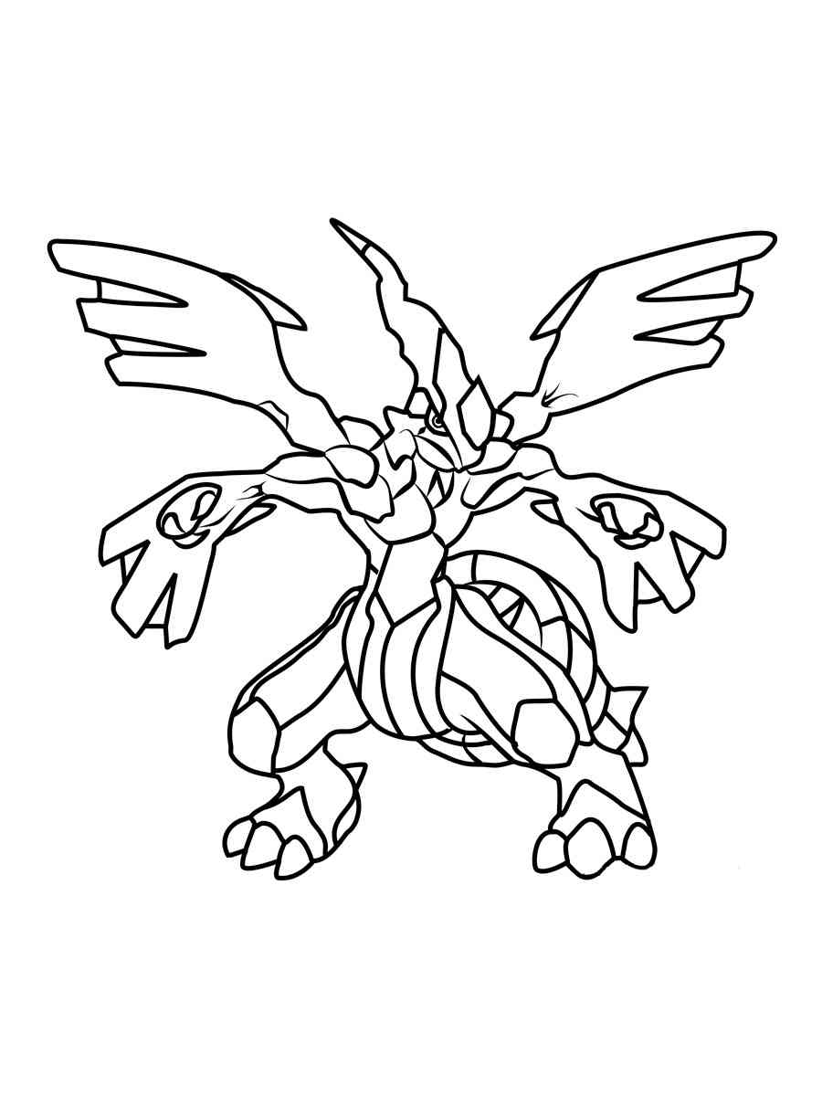 Zekrom coloring page