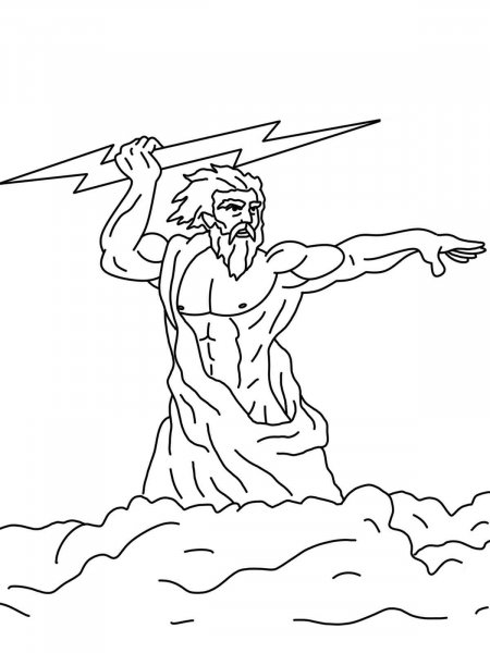 Zeus coloring pages