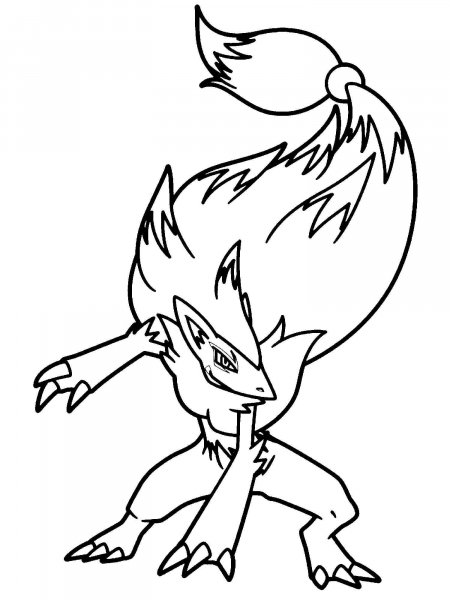 Pokemon Zoroark coloring pages - Free Printable