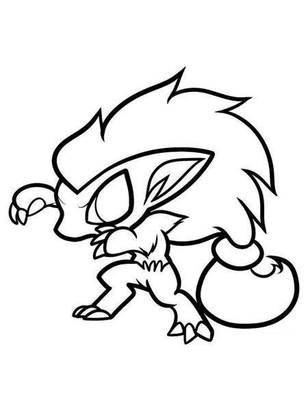 Pokemon Zoroark coloring pages - Free Printable