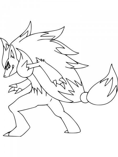 Pokemon Zoroark coloring pages - Free Printable