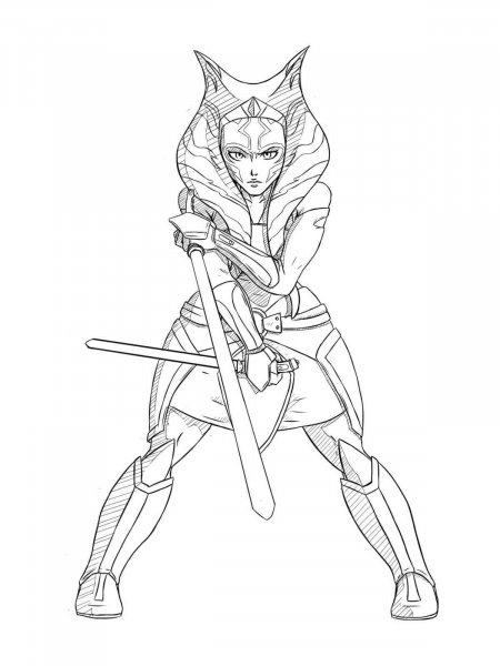 Ahsoka Tano coloring pages