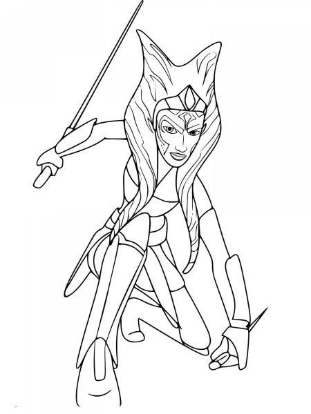 Ahsoka Tano coloring pages