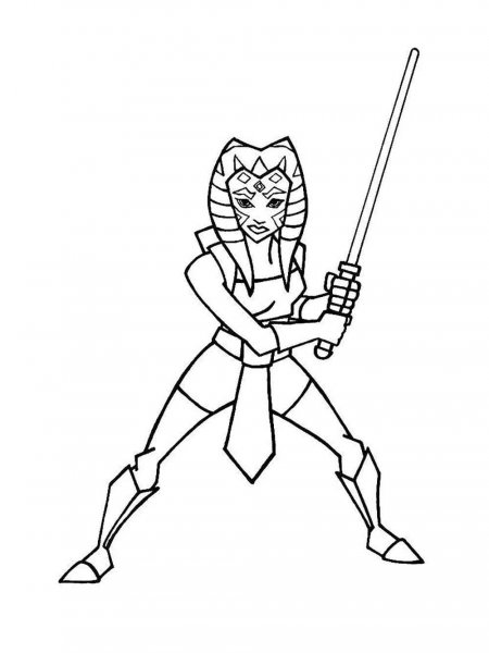 Ahsoka Tano coloring pages