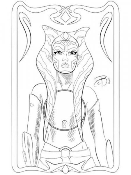 Ahsoka Tano coloring pages