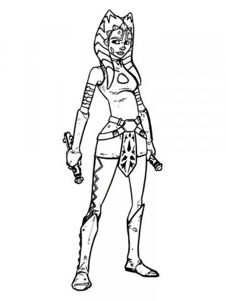 Ahsoka Tano coloring pages