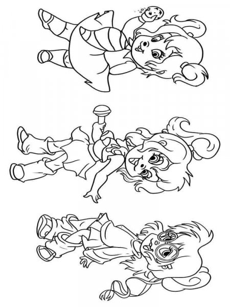 Alvin Chipettes coloring pages