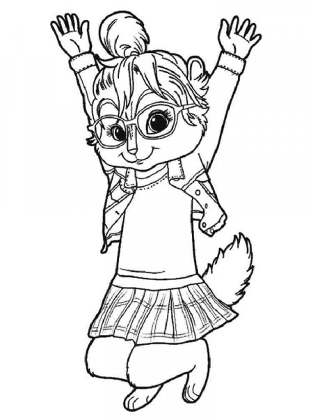 Alvin Chipettes coloring pages