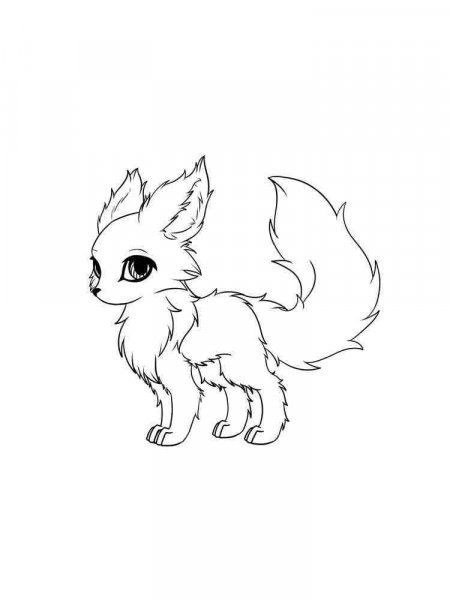 Anime Animals coloring pages