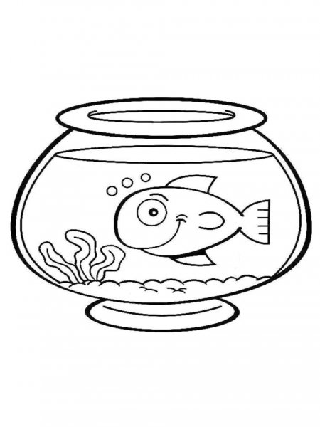 Aquarium coloring pages