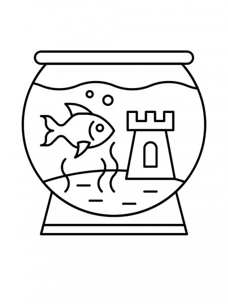 Aquarium coloring pages