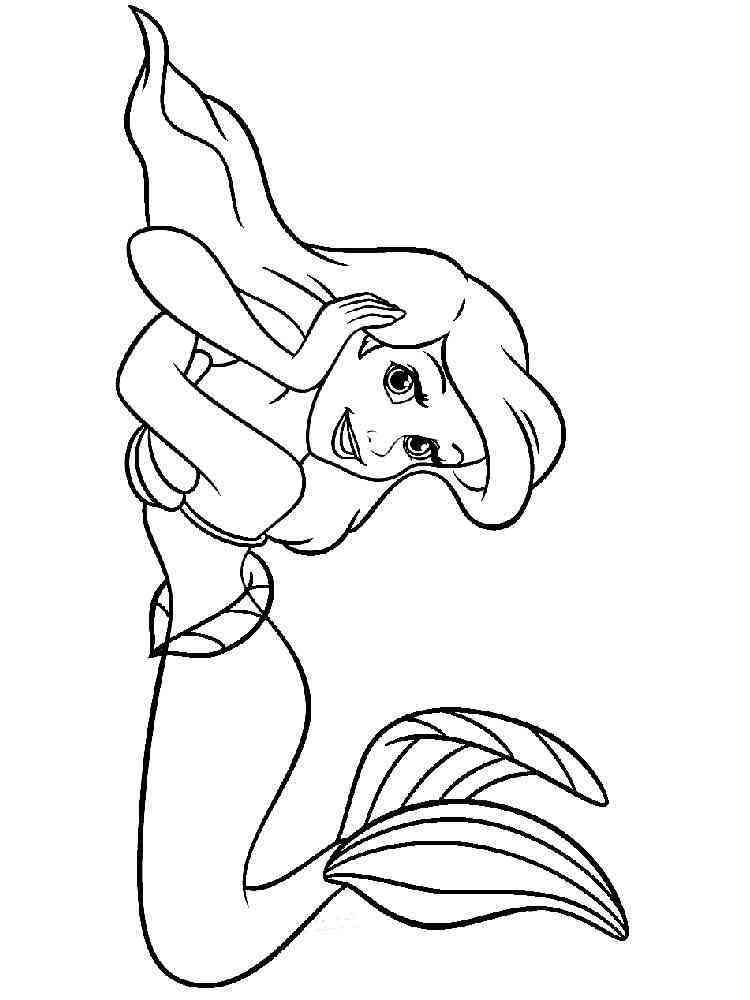 Ariel The Little Mermaid coloring page 1