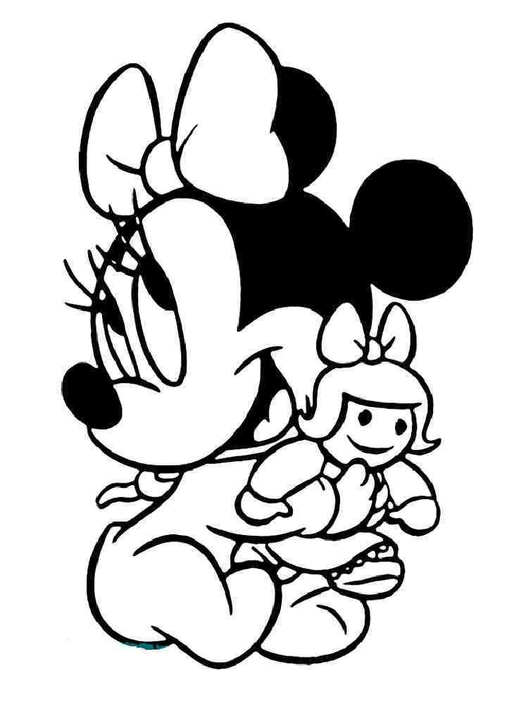 baby-minnie-mouse-coloring-pages