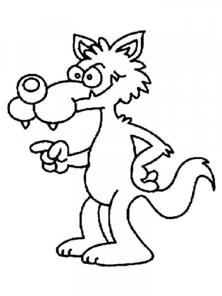 Bad Wolf coloring pages