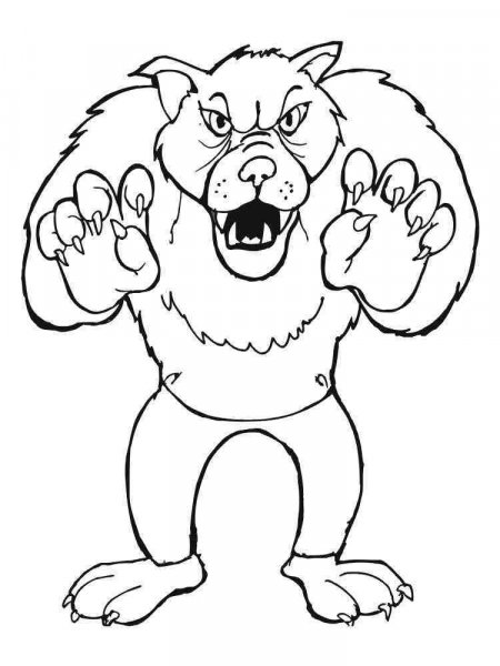 Bad Wolf coloring pages