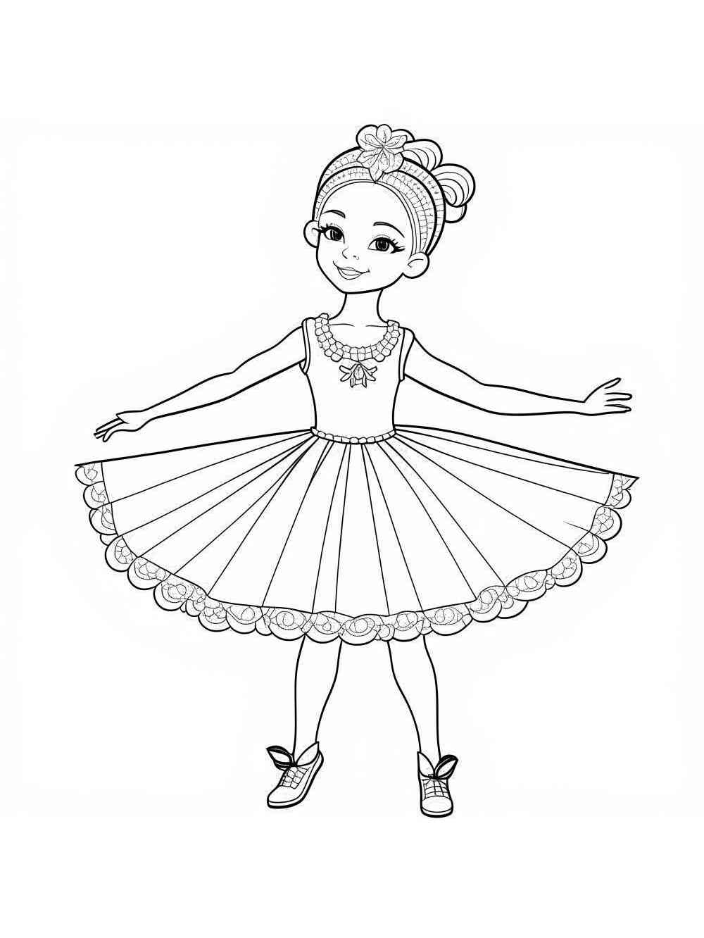Ballerina coloring pages. Download and print Ballerina coloring pages.