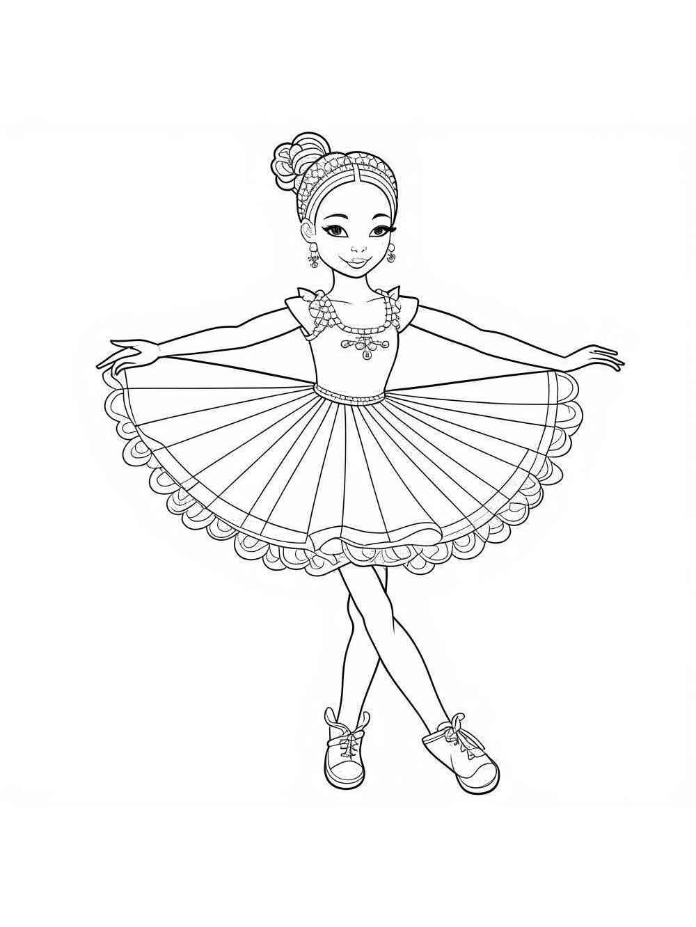 Ballerina coloring pages. Download and print Ballerina coloring pages.