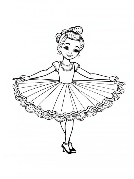 Ballerina Coloring Pages. Download And Print Ballerina Coloring Pages.