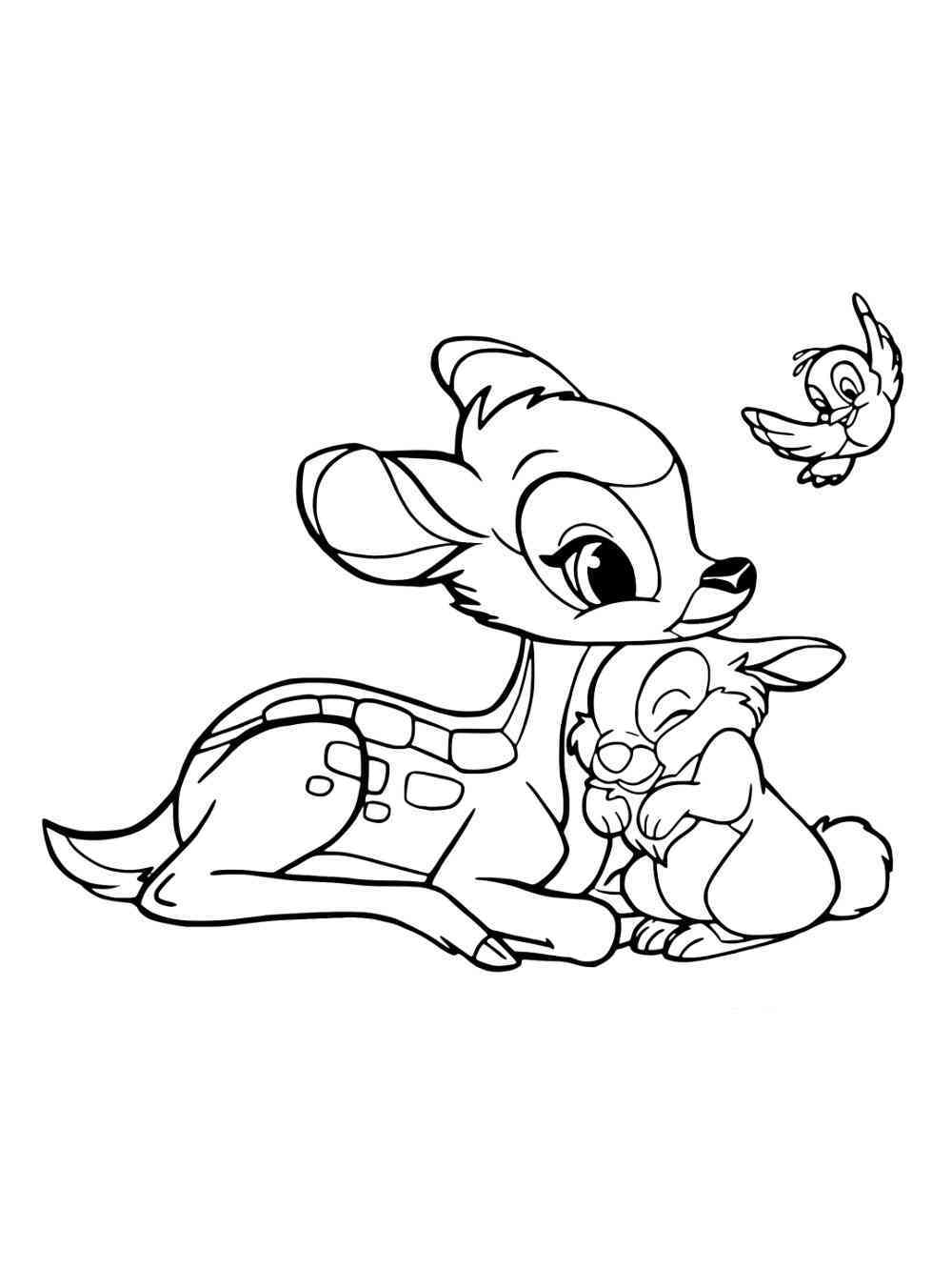 Bambi and Friends coloring pages. Free Printable Bambi and Friends ...