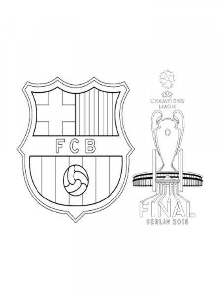 FC Barcelona coloring pages