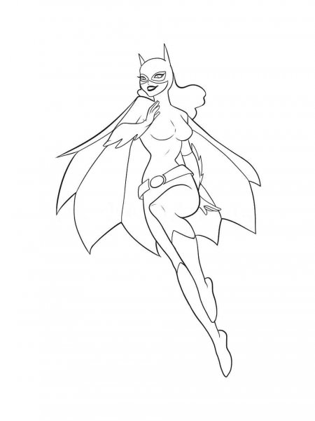 Batgirl coloring pages