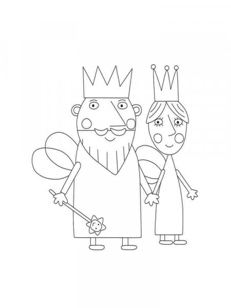 Ben and Holly coloring pages