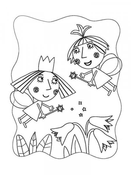 Ben and Holly coloring pages