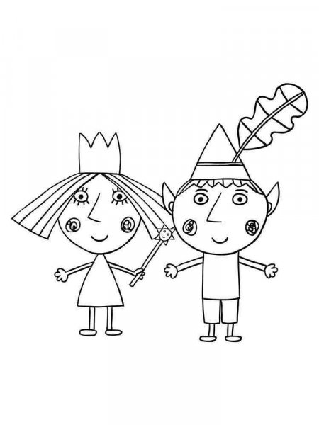 Ben and Holly coloring pages