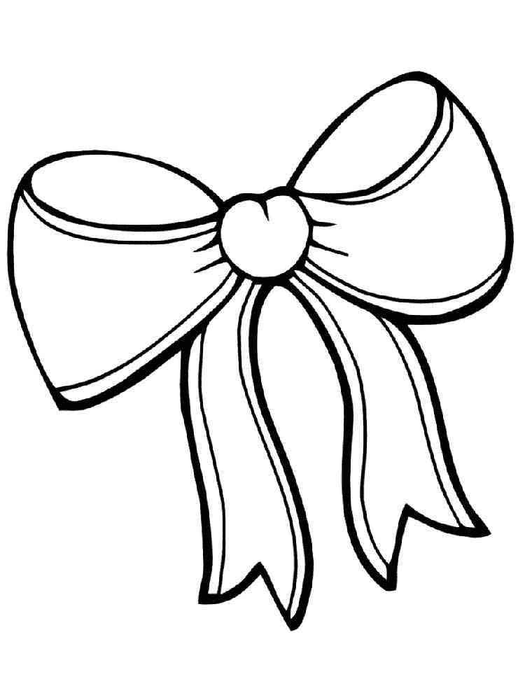 Bows coloring pages