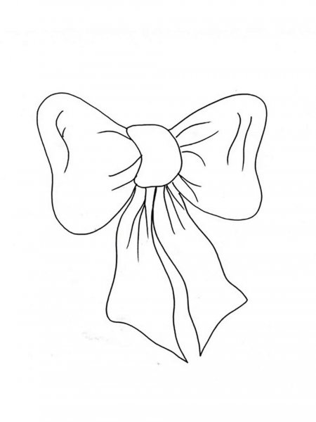 Bows coloring pages