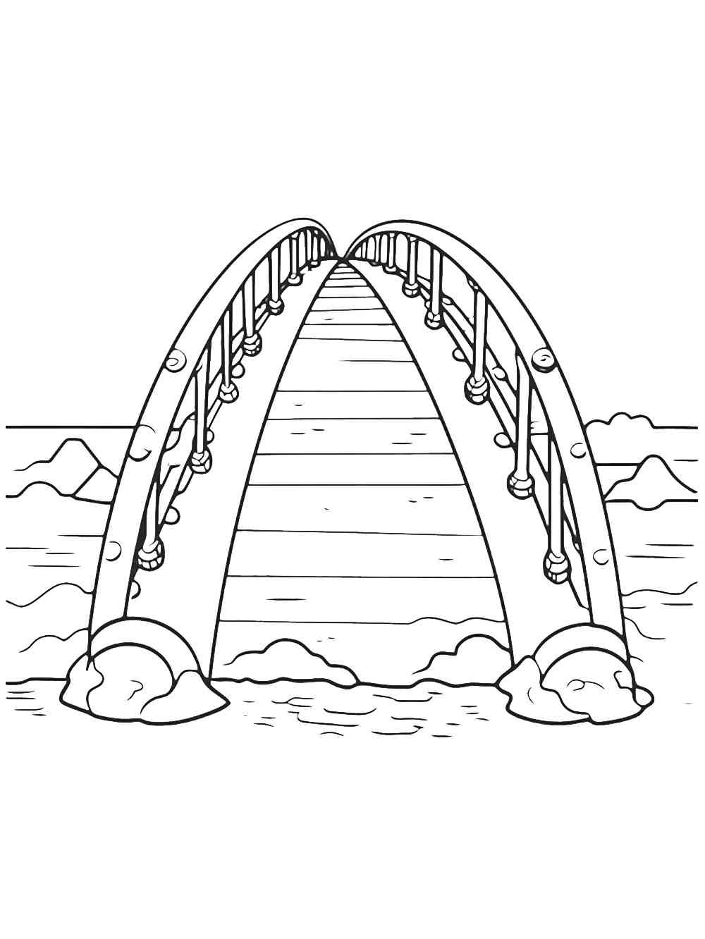 Bridge coloring pages